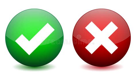 Right And Wrong Icon Stock Vector Illustration Of Tick 42693448