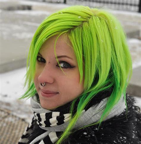 Check out our black green hair selection for the very best in unique or custom, handmade pieces from our shops. Top 50 Funky Hairstyles for Women | StayGlam