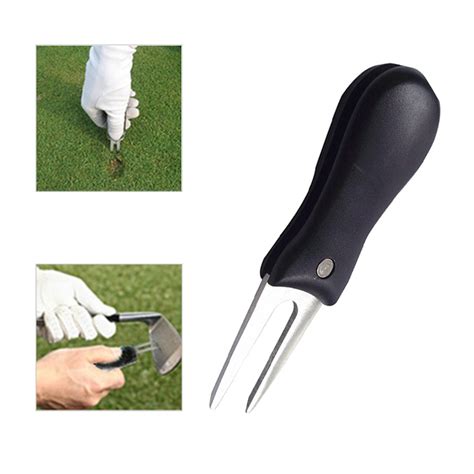 Pitch Divot Repair Switchblade Tool Golf Ball Marker Mark Green Golfer