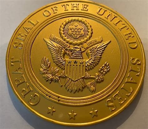 Coaster Great Seal Of The United States In Gold