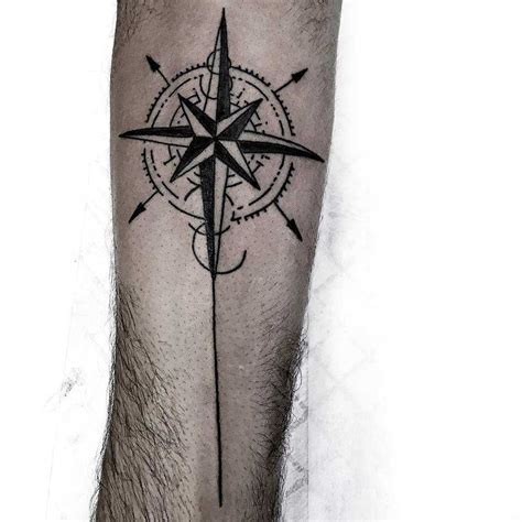 Nautical Compass Tattoo By Loughie Alston Tattoogrid Net