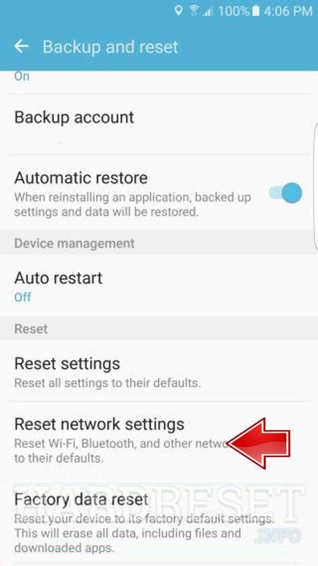 Reset Network Settings Samsung Galaxy S6 Edge How To