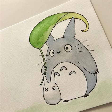 Totoro Watercolor Studio Ghibli Totoro Drawing Totoro Art Studio