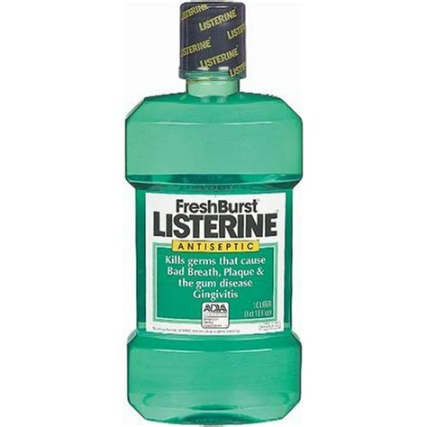 freshburst listerine antiseptic mouthwash kills bad breath germs 1 l
