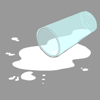To be upset about things that have already been done. Dont Cry Over Spilt Milk Handdrawn Vector Clip Art ...