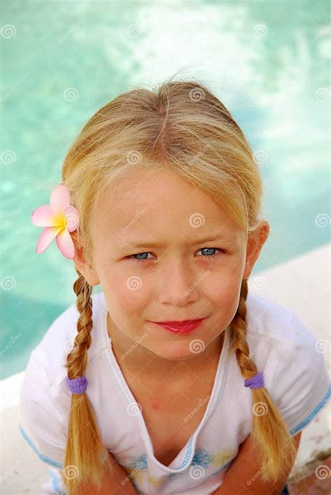 Blond Girl With Pigtails Stock Image Image Of Cute Blond 5175823
