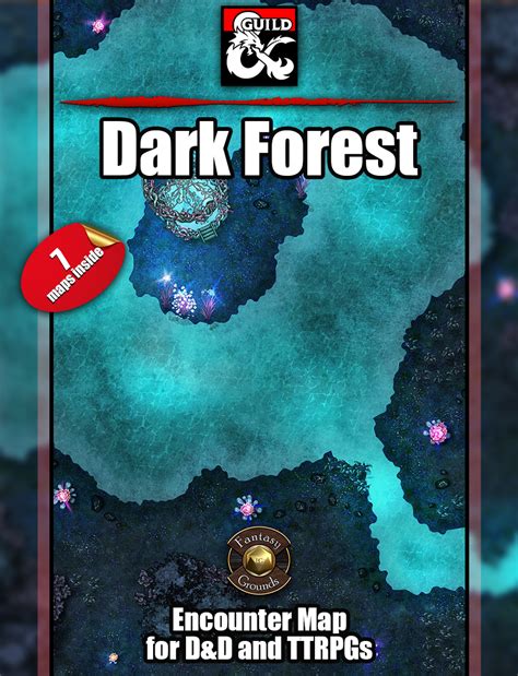 Dark Forest Battlemap Swamp Map Battle Maps Dnd 22x30 Forest Roll20