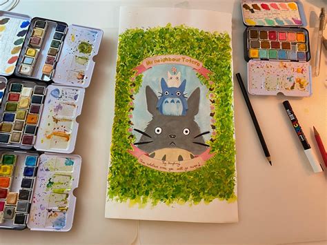 My Neighbour Totoro In Watercolours Radultcoloring