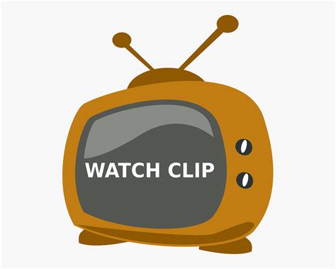 Tv Watch Television Clip Old Antenna Cartoon Tv Png