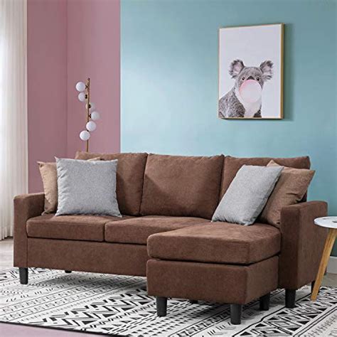Walsunny Convertible Sectional Sofa Couch With Reversible Chaise Deal
