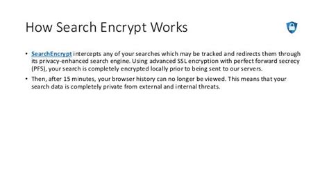 Search Encrypt The Private Search Engine