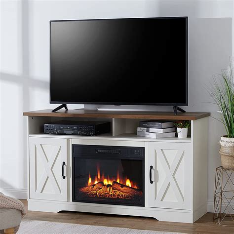 Buy Amerlife Fireplace Tv Stand 54 Farmhouse Barn Door Entertainment