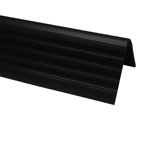 Stair nosing for vinyl | this stair nosing is suitable for steps which have carpet tile or vinyl floor coverings affordable attractive stair nosing. Shur Trim Vinyl Stair Nosing, Black - 1-7/8 Inch | The ...