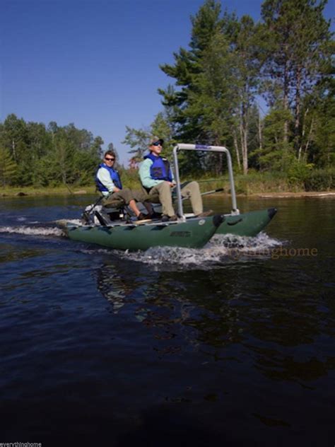 Sea Eagle 375 Fold Cat Pro Angler Inflatable Pontoon Catamaran Fishing Boat