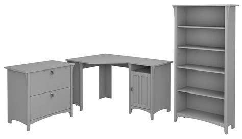 Make all edge trim pieces from solid oak 3/4 wide by 1/8 a computer desk is not complete without a matching drawer cabinet. Bush Furniture Salinas 55W Corner Desk with File Cabinet ...