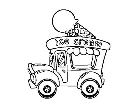 1st grade (3,704) kindergarten (5,392) preschool (4,416) Ice Cream Truck Coloring Page at GetColorings.com | Free ...