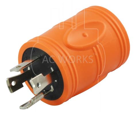 Ac Works® Adl1430l530 Adapter L14 30p 30a 125250v 4 Prong Plug To L5