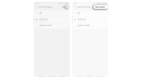 Reset Apn Settings On A Samsung Device Samsung Australia