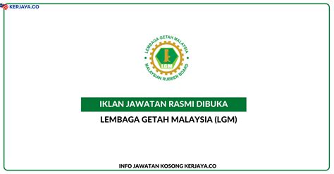 Jawatan kosong lembaga getah malaysia (lgm) ambilan november 2020. Lembaga Getah Malaysia (LGM) (1) • Kerja Kosong Kerajaan