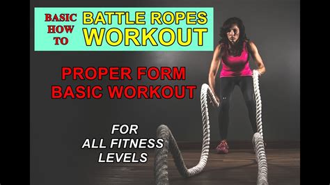 Battle Ropes Basic Workout And How To Youtube