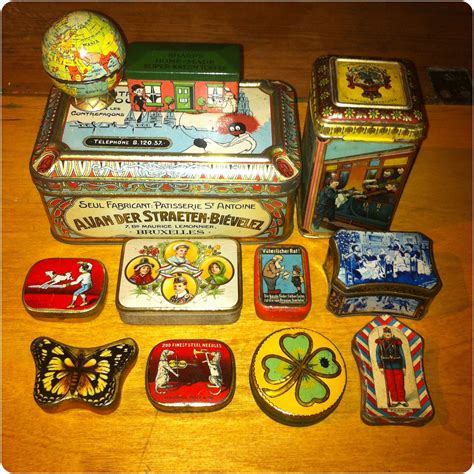 Tin Box Collection St Antoine Vintage Tins Tin Boxes Churchill Old