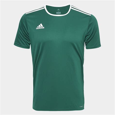 Camiseta Adidas Entrada 18 Masculina - Verde e Branco ...