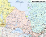 Map of Northern Ontario - Ontheworldmap.com