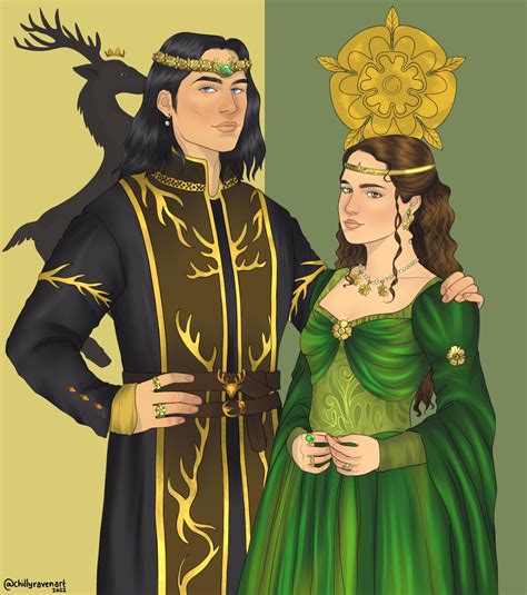 Wot5k Renly Baratheon And Margaery Tyrell By Chillyravenart R Imaginarywesteros