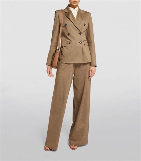 Womens Max Mara Beige Double Breasted Tailored Jacket Harrods