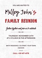 Family Reunion Invitation Card Design Template in Word, PSD, Publisher