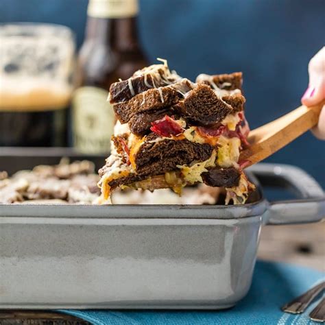I'm using an old southern favorite known as hoop cheese in this recipe, but any good cheddar cheese will work for you. Loaded Reuben Casserole - The Cookie Rookie®