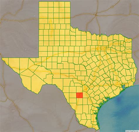Map Of Frio County Texas Địa Ốc Thông Thái