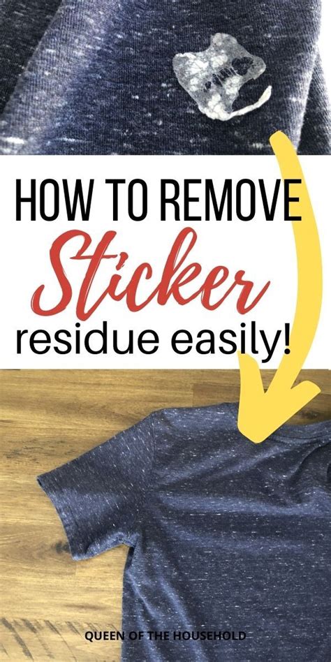 Find Out How To Remove Sticker Residue From Clothes Easily With This