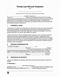 Free Florida Last Will and Testament Template - PDF | Word – eForms