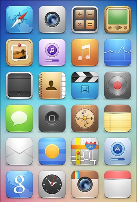 Download icon font or svg. iPad App Icons Printable | Iphone icon, Ios icon, App icon ...
