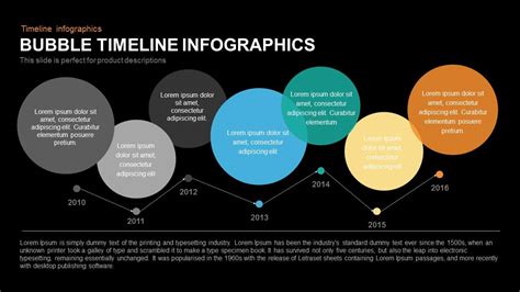 Bubble Timeline Infographics Powerpoint Template And Keynote Slide