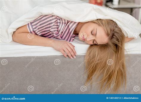 Pretty Girl Resting After Hard Working Day Stock Image Image Of