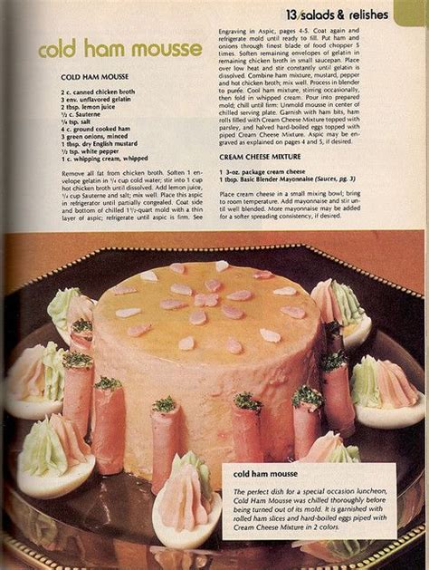 Cold Ham Mousse Retro Recipes Vintage Recipes Gross Food