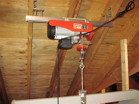 Harken cargo box garage storage ceiling hoist 4 point system 4 1 mechanical advantage easy lift single. Attic Lift Hoist (With images) | Attic lift, Attic ...