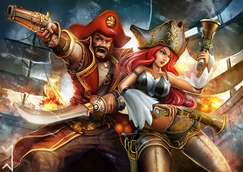 miss fortune gangplank league of legends wallpapers hd desktop and mobile backgrounds