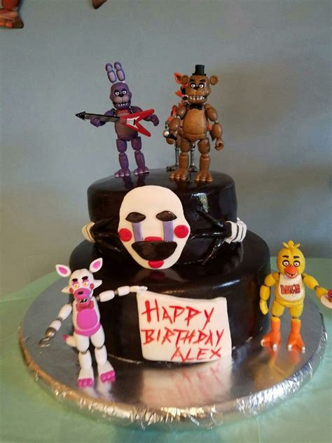 Five Nights At Freddys Cake Fnaf Cake Cake Fnaf Cakes Birthdays