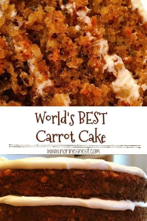 Based on the paula deen carrot cake this is truly the best cake you'll ever taste. World's Best Carrot Cake | Best carrot cake, Homemade carrot cake, Carrot cake recipe