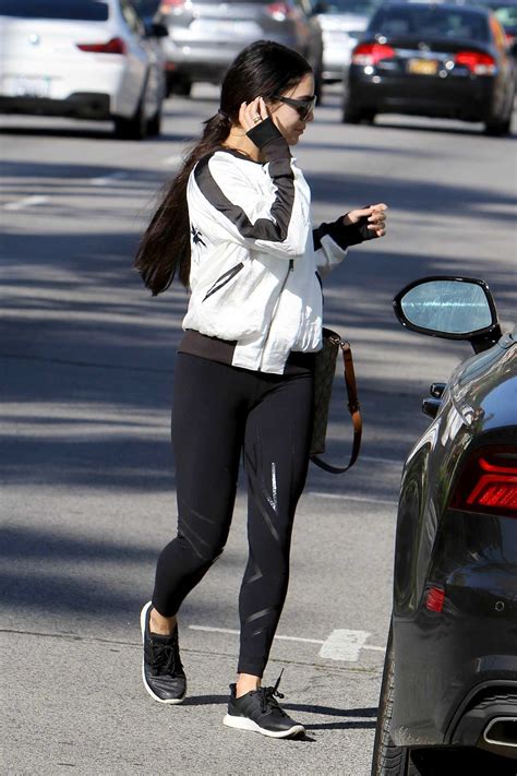 Vanessa Hudgens Wears A Black Leggings In Studio City Celebsla Com