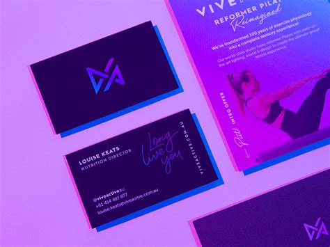 They enables you to make purchases online without inputting your original card number. Vive Active Business Card - Business Card Design Inspiration