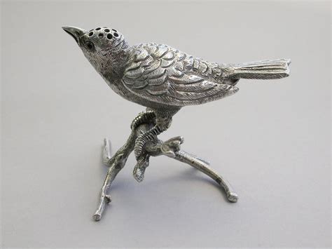 Edwardian Silver Bird Pepper Bada