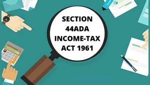(a) be called the income tax act of the kingdom of bhutan, 2001. Section-44ADA, Income-Tax Act, 1961 AKT Associates