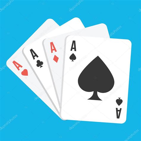 Vector Four Aces Playing Cards Icon Stock Vector Image By ©magurok5