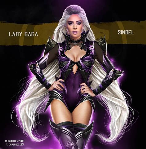 Carloz Gzz On Instagram “lady Gaga As Sindel 💜 Artwork By Me🔥 Tag Noobde Mortal Kombat Art