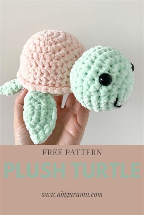 Plush Turtle Free Crochet Pattern Abigurumii