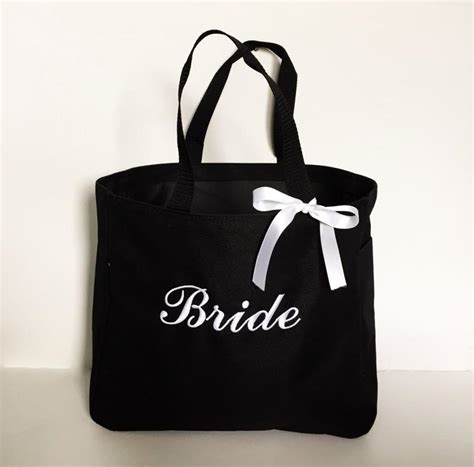 Bridesmaid Tote Bags Set Of 4 Bridesmaid Totes Bridesmaid Ts